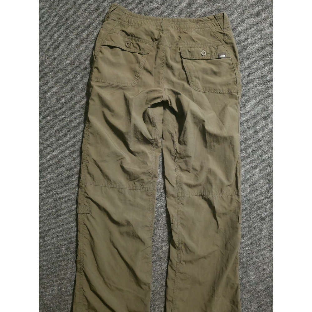 The North Face Womens Green Nylon Hiking Pants Size 4 Outdoor Camping - Picture 2 of 5